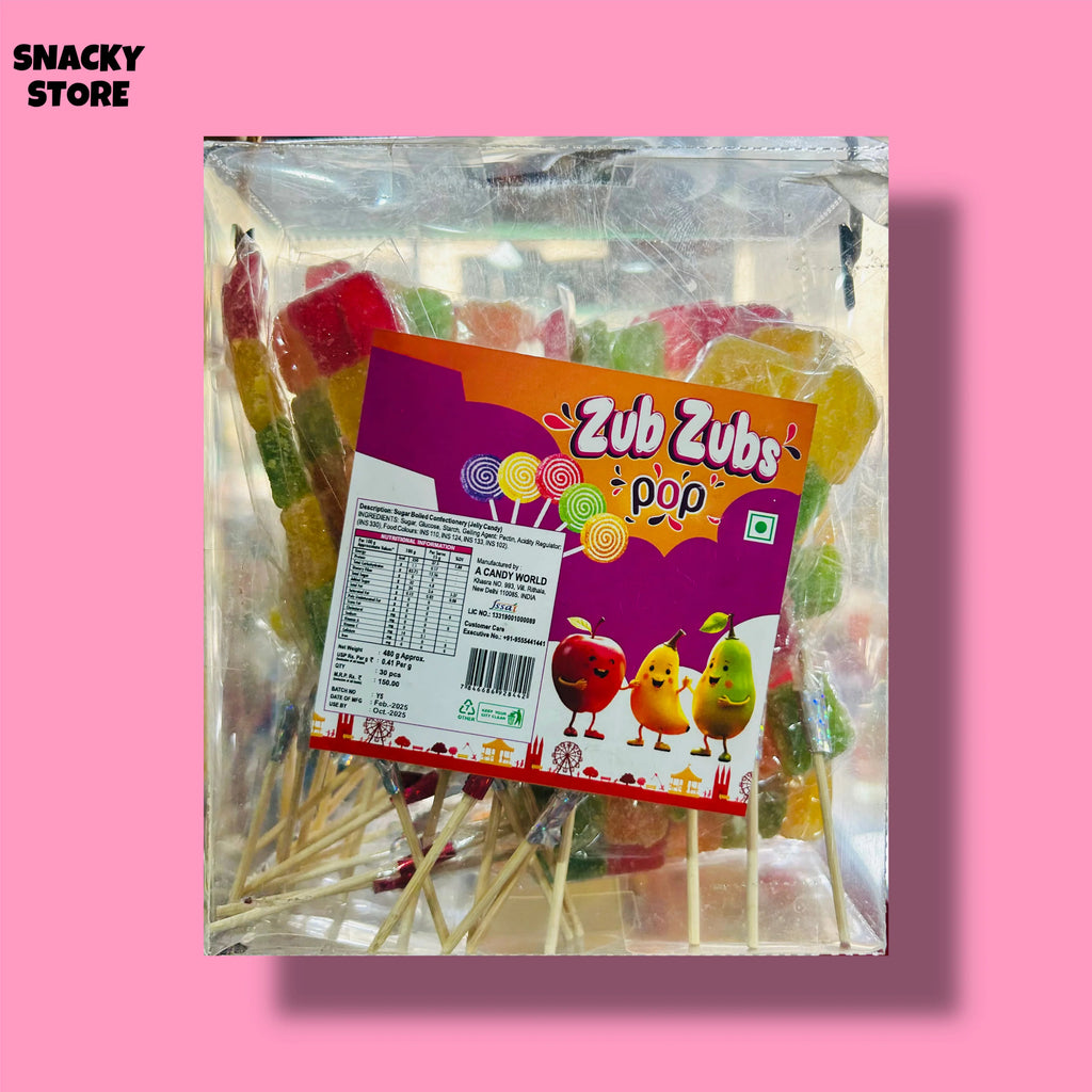 Zub Zubs Pops | Pack Of 5 | Snacky Store