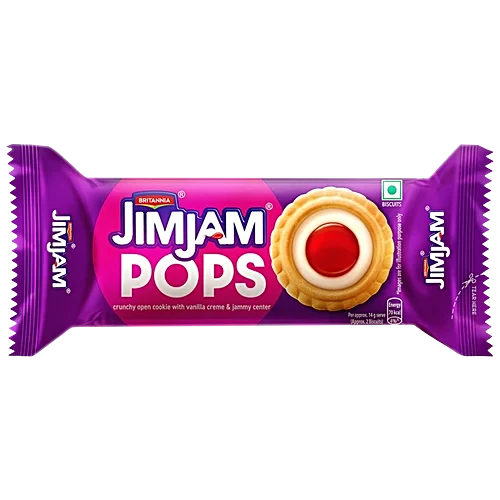 Britannia Jim Jam Pops Biscuit Pack Of 3